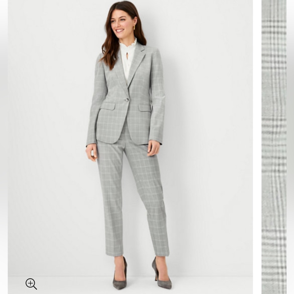 New Ann Taylor light plaid suit, size 14 tall
